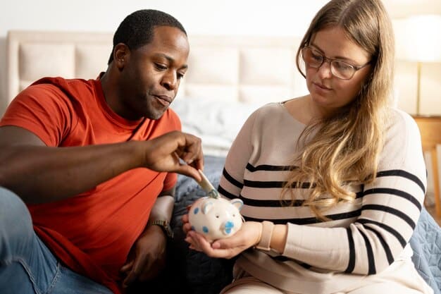 A diverse group of people celebrating a financial milestone, such as buying a new home or achieving a savings goal, depicting the social benefits of saving.
