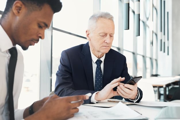 A person confidently negotiating with a creditor over the phone, showing an understanding of negotiation tactics to reduce debt.