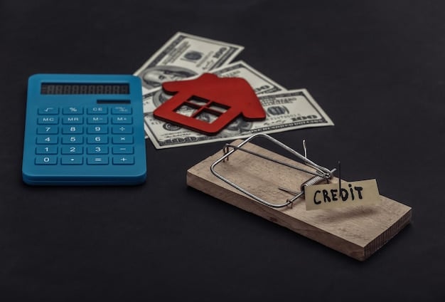 A visual representation of different types of debt: credit card, loan, and mortgage, along with corresponding interest rates and payment terms.