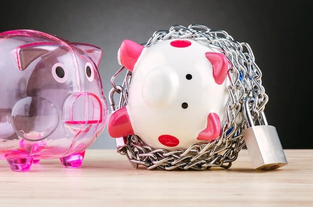 A visual representation of an emergency fund, showing a piggy bank or savings account with money growing inside, symbolizing financial security.