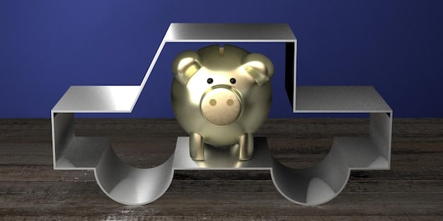 A visual representation of an emergency fund, potentially showing money being diverted into a savings account or coins being stacked up. The image might evoke feelings of security and preparedness.