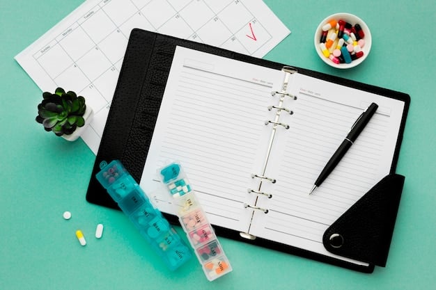 A close-up shot of a budget planner with sections dedicated to healthcare expenses, showing organized allocations for medical bills, insurance premiums, and wellness activities. The planner is on a desk alongside a stethoscope and a healthy snack.
